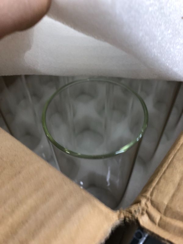 Photo 1 of 24 Pcs Glass Cylinder Vases for Centerpieces Bulk Floating Candle Holders Glass Table Vases for Wedding Home Formal Dinners Decorations (10 x 3.35 Inch)