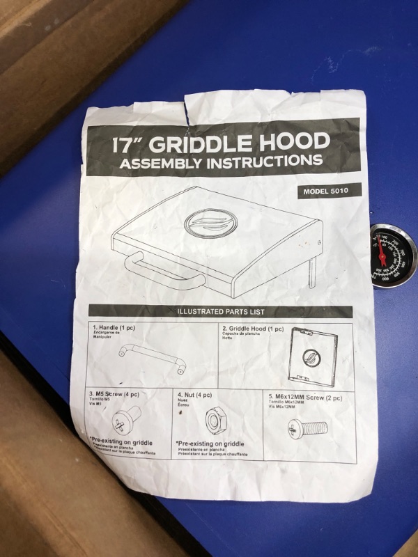 Photo 4 of 17 INCH BLUE GRIDDLE HOOD USED DIRTY 