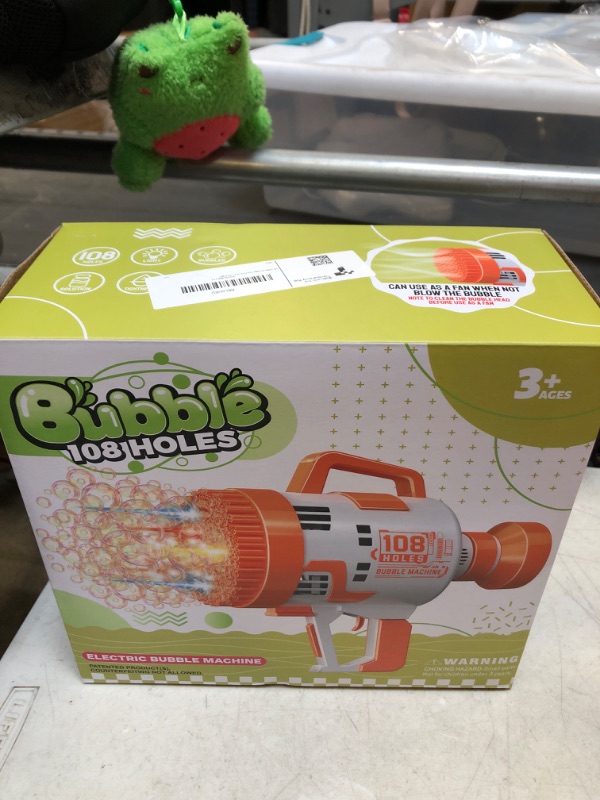 Photo 2 of 108 Holes Bubble Machine Gun (Orange)
