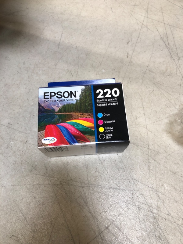 Photo 2 of Epson T220120-BCS DURABrite Ultra Black & Color Combo Pack Standard Capacity -Cartridge -Ink (WF-2760, WF-2750, WF-2660, WF-2650, WF-2630, XP-424, XP-420, XP-320),Black and Color Combo Pack Ink Black and Color Combo Pack Standard Packaging