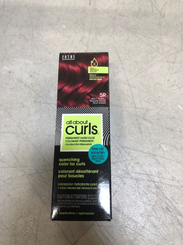 Photo 1 of All About Curls Permanent Hair Color Dye | 100% Gray Coverage | Vibrant Color & Shine | All Curly Hair Types Hair Color Dye 