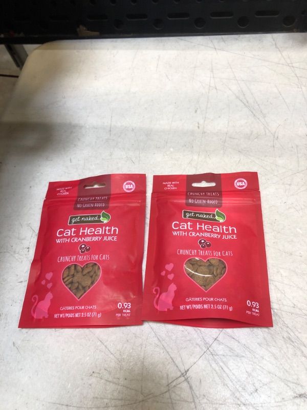 Photo 2 of ( PACK OF 2 ) Get Naked Urinary Health Crunchy Treats For Cats, Cranberries, , 2.5 Oz ( EXP: 11/12/24) 