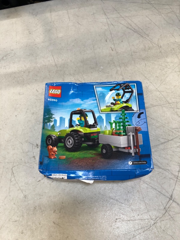 Photo 2 of LEGO City Park Tractor 60390, Toy with Trailer for Kids Ages 5 Plus, Farm Vehicle Construction Set with Animal Figures and Gardener Minifigure, Gift Idea