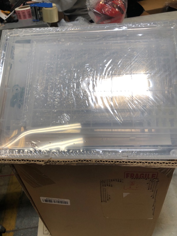 Photo 1 of 6 PC CLEAR SHOE BOXES 