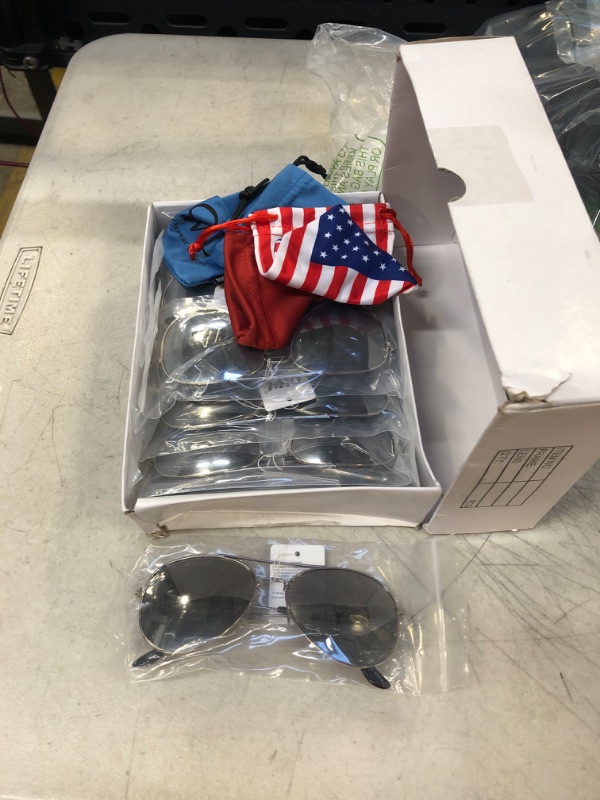 Photo 1 of 12 PC AVIATOR SUNGLASSES 