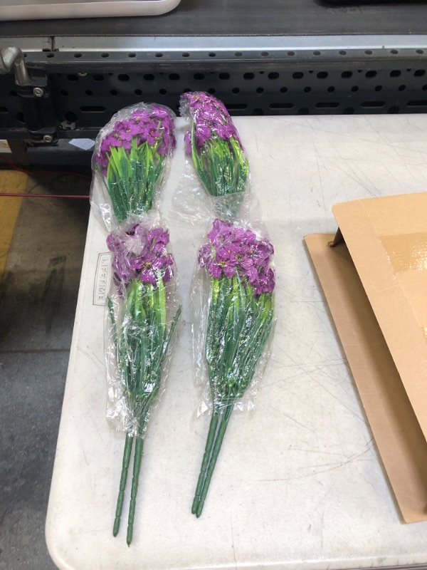 Photo 1 of 4 PC PURPLE FLOWER SET 