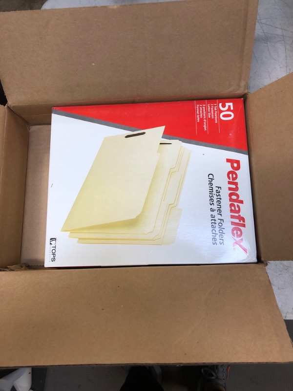 Photo 2 of Amazon Basics File Folders - 1/3 Tab, Manila, Size, 100-Pack Manila 100-pack Legal Size