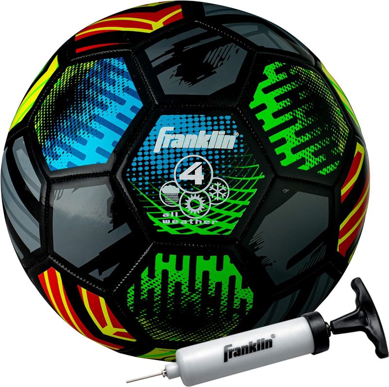 Photo 1 of FRANKLIN SOCCER BALL WITH HAND PUMP - SIZE 4 