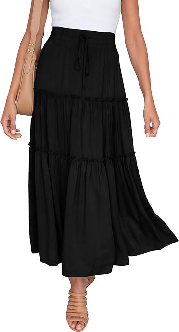 Photo 1 of HAEOF LONG SKIRT (BLACK, M)