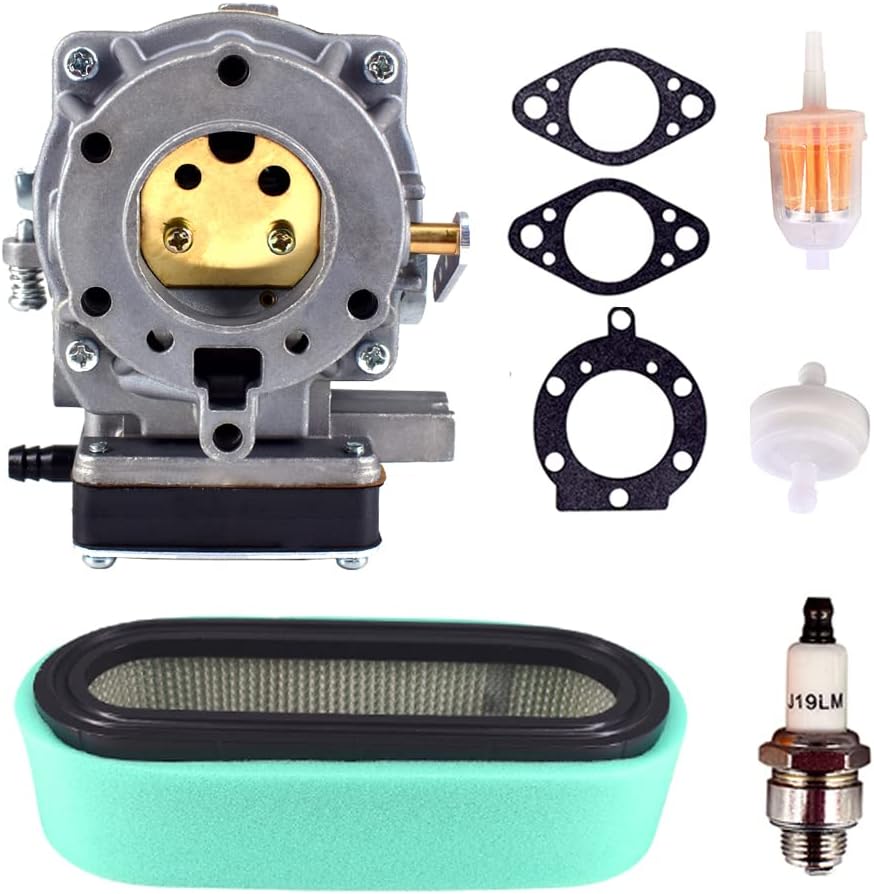 Photo 1 of 693480 Carburetor w/Fuel Pump Gaskets Air Filter Kit Fits for Briggs & Stratton 17.0 18.5 19.5 20 21HP B/S Engine for Craftsman LT1000 917270821 V-Twin Toro Lawn Mower Tractor Carb OE 693479 499306
