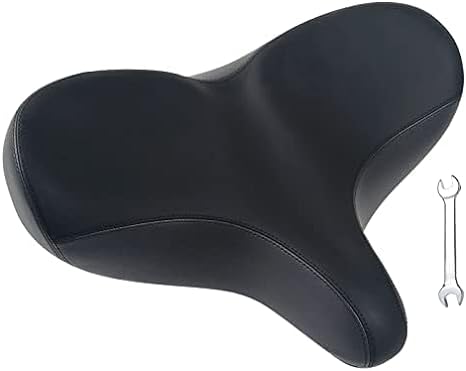 Photo 1 of  Oversized Comfort Bike Seat Comfortable Replacement Bicycle Saddle, Wide Memory Foam Padded Bike Cushion Saddle Universal Fit for Women Men