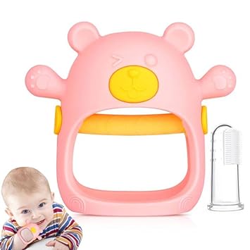 Photo 1 of Chuya Teething Toys for Baby,Teething Toy for 3-6 Months 6-12 Months for Boys Girls,Car Seat Toy for New Born,Dust-Proof,BPA-Free,Baby Chew Toys,Silicone Baby Teethers Sucking Chewing(1 PCS)
