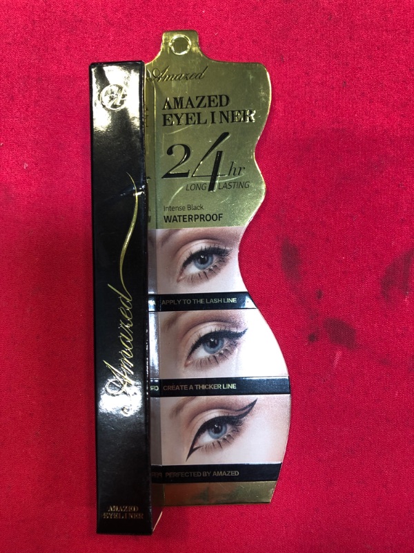 Photo 2 of Amazed Liquid Eyeliner Waterproof Liquid Eyeliner Smudge Resistant Eye Makeup Stylist, Black, 0.3 Fl. Oz .03 Ounce