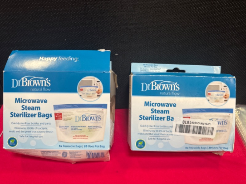 Photo 1 of Dr. Brown's Microwave Steam Sterilizer Bags and Bottle Brush Steam Sterilizing Bags