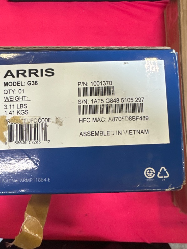 Photo 3 of ARRIS Surfboard G36 DOCSIS 3.1 Multi-Gigabit Cable Modem & AX3000 Wi-Fi Router | Comcast Xfinity, Cox, Spectrum| Four 2.5 Gbps Ports | 1.2 Gbps Max Internet Speeds | 4 OFDM Channels | 2 Year Warranty Cable Modem Router - DOCSIS 3.1 Gigabit