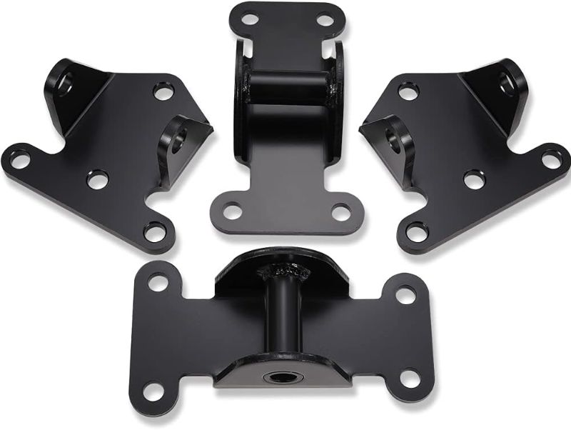 Photo 1 of  Engine Mount Bracket Solid Steel Motor Mount Engine Frame Kit Black Fit for SBC BBC Chevy
