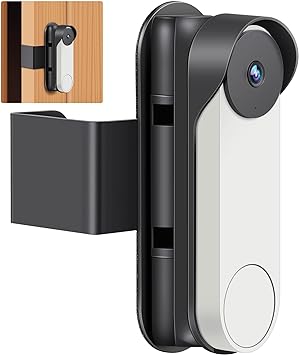 Photo 1 of Google Video Doorbell Mount No-Drill for Google Doorbell Camera Door holder Cover Adjustable Mounting Bracket, Google Doorbell Security System Accessories, Not Block Doorbell Sensor