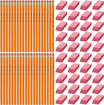 Photo 1 of 
80 Pcs Pink Erasers Bulk Pencil Bulk 100 Day of School Teacher Supply Pencil Eraser for Kids Bulk Pencils for Classroom for Student Teacher School Office Classroom Supplies Back to School Sunday Class