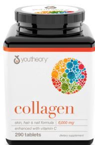 Photo 1 of Youtheory Collagen Advanced with Vitamin C, 290 Count (1 Bottle) Spore Probiotic Advanced, No Refrigeration Required, -t EXP 7/2026