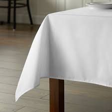 Photo 1 of WEMINGS Table Cloth Rectangle Table 54x78 inch for 4-6 Foot Table WHITE Tablecloth, Waterproof and Spillproof Polyester Heavy Duty Tablecloth for Dining Table, Kitchen, Parties, Outdoor Picnics 54" x 78"