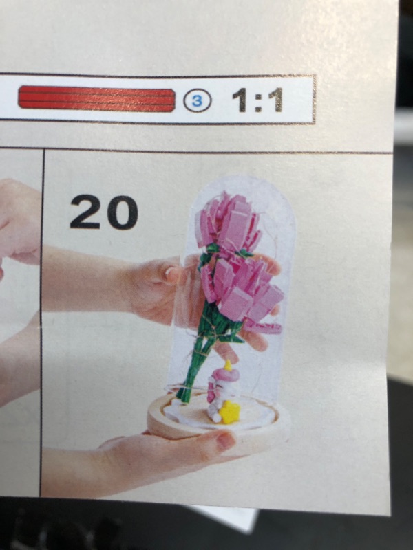 Photo 1 of ROSE FLOWER TOY BUILDING SET 