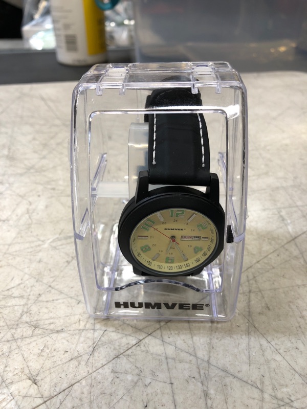 Photo 1 of Humvee Men's Field Watch II
 (new, needs battery, protective peel on)
