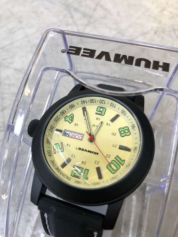 Photo 1 of Humvee Men's Field Watch II
 (new, needs battery, protective peel on)
