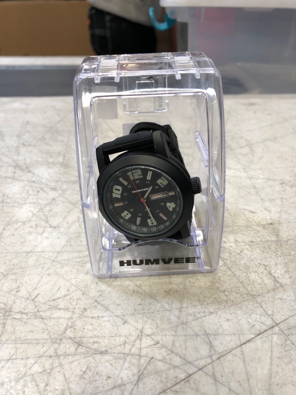 Photo 2 of Humvee Men's Field Watch II
(used, needs battery,dirty)