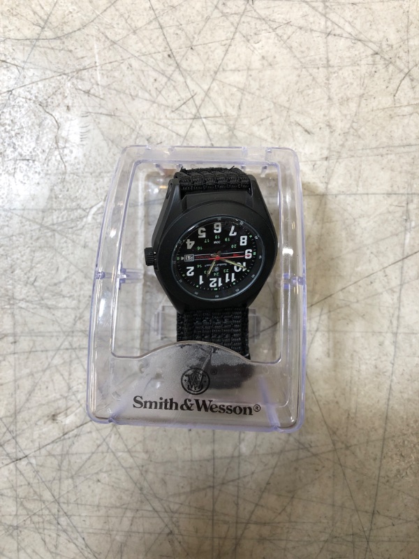 Photo 2 of Smith & Wesson Men's Tactical Watch (new, needs battery, protective peel on)
sww-w-hf12bt
