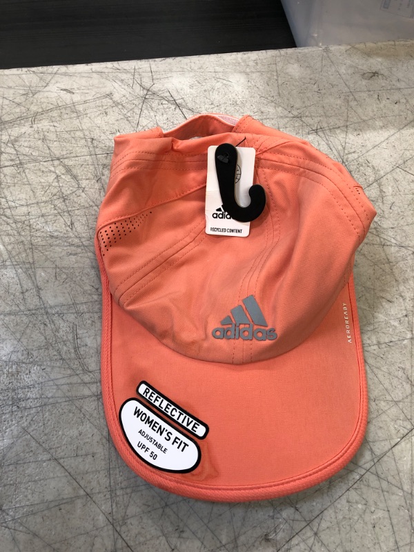 Photo 1 of Adidas Women’s Superlite 2 Cap Semi Coral Fusion Pink/Silver Metallic - Women's Athletic Hats and Accessories at Academy Sports
(MINOR STAIN)