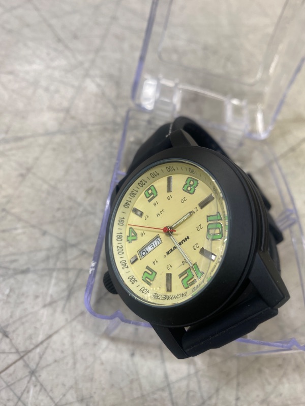 Photo 2 of Humvee Men's Field Watch II
 (new, needs battery, protective peel on)
