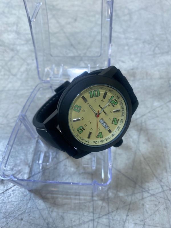 Photo 3 of Humvee Men's Field Watch II
 (new, needs battery, protective peel on)
