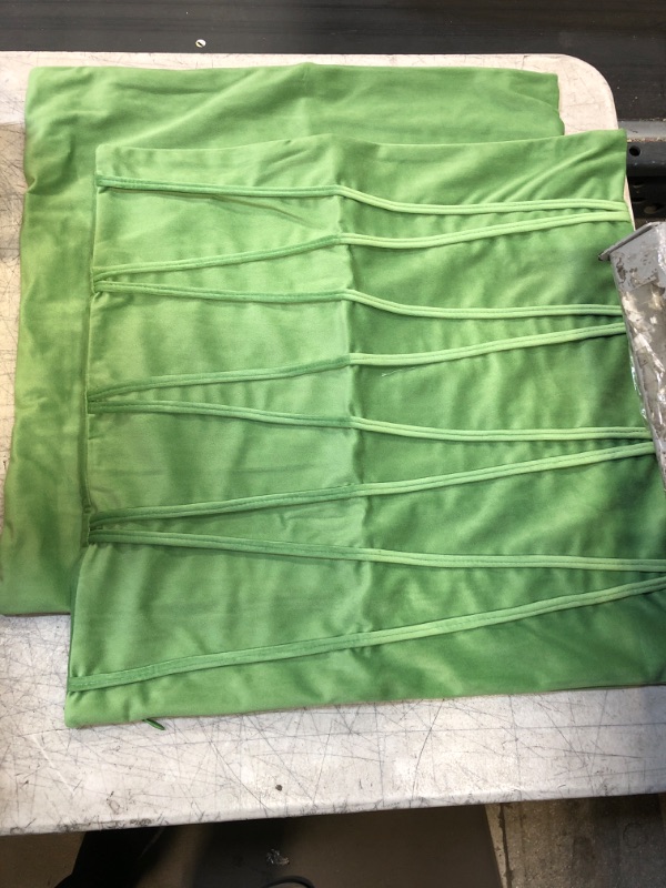 Photo 1 of 2PCS PILLOW COVERS (18 X 18 INCH APPLE GREEN)