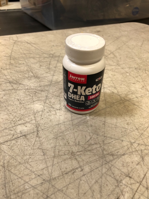 Photo 1 of Jarrow Formulas 7-Keto DHEA 100 mg, Dietary Supplement for Fatty Acid and Carbohydrate Metabolism Support, 30 Veggie Capsules, 15-30 Day Supply 30 Servings (Pack of 1) EXP 05/2024