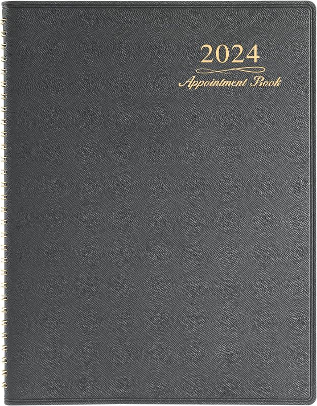 Photo 1 of 2024 Appointment Book/Planner - Weekly Appointment Book/Planner 2024, July 2023 - June 2024, 8.43" x 10.67", Daily/Hourly Planner with Tabs, 15 Minutes, Wirebound - Grey
Visit the Poluma Store