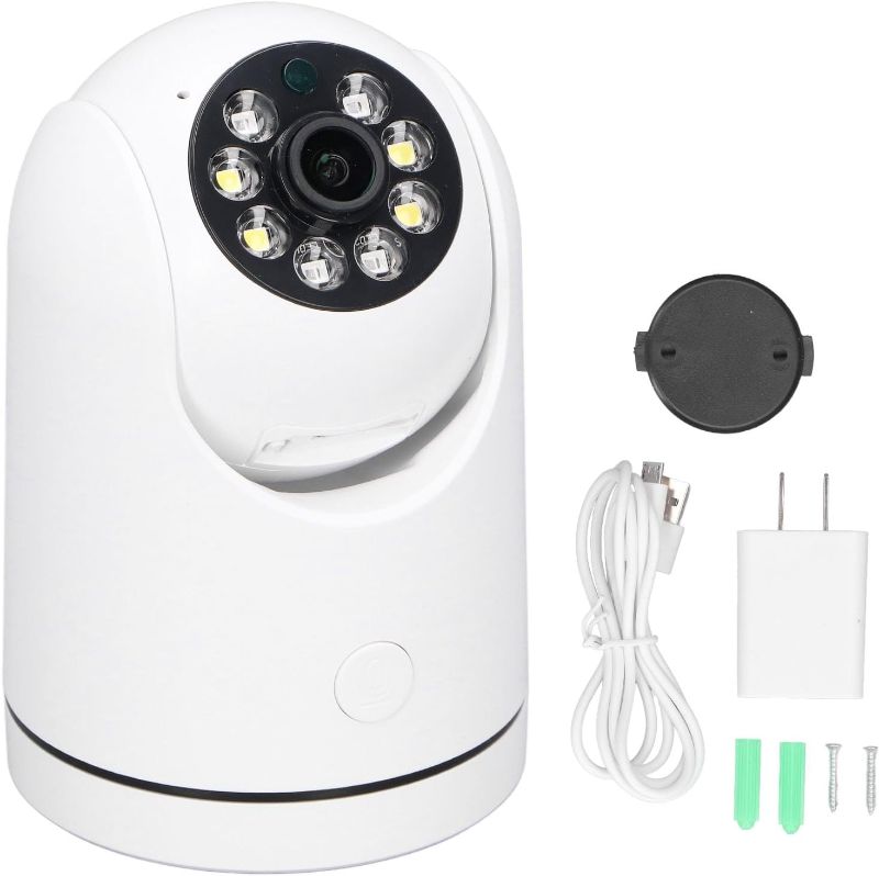 Photo 1 of  Camera WiFi 1080P 2 Way Audio Alarm Function Home Monitor Camera 100?240V Clear Image Convenient 2 Way Audio (US Plug)