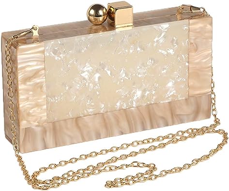 Photo 1 of  Women Acrylic Evening Clutch bag Glitter Marble Purse Handbag for Wedding Cocktail Party Prom