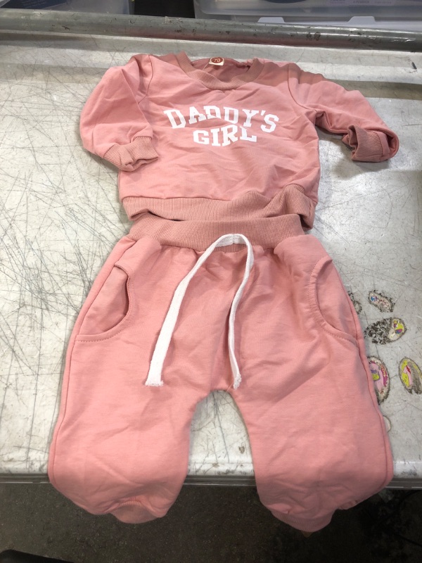 Photo 1 of "DADDYS GIRL " 2 pcs outfit set size 9-12M 
