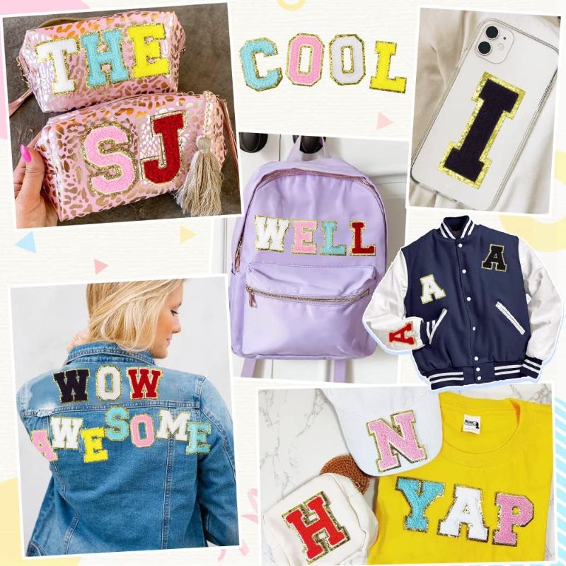 Photo 1 of 312 PCS Letter Patches Iron on Letters Patches for Clothes, Preppy Varsity Letter Patches