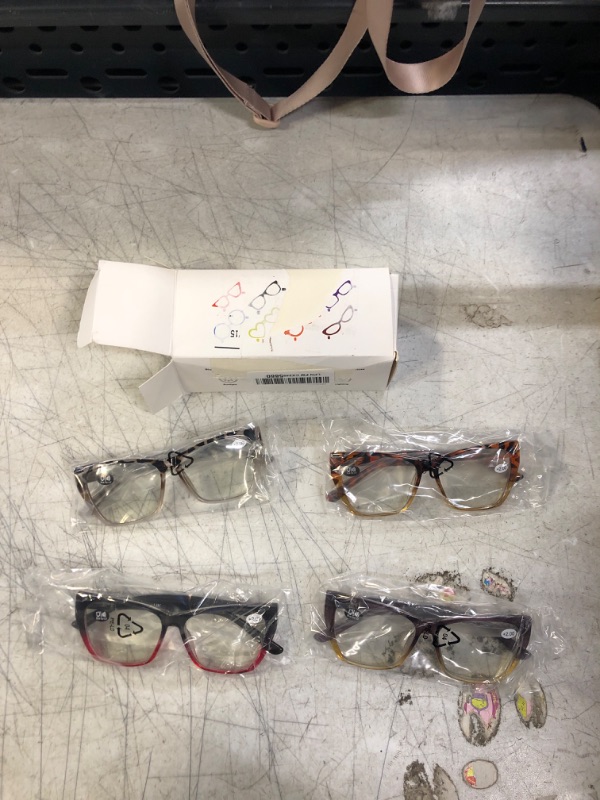 Photo 1 of 4 PCS READING GLASSES 2 PLUS 