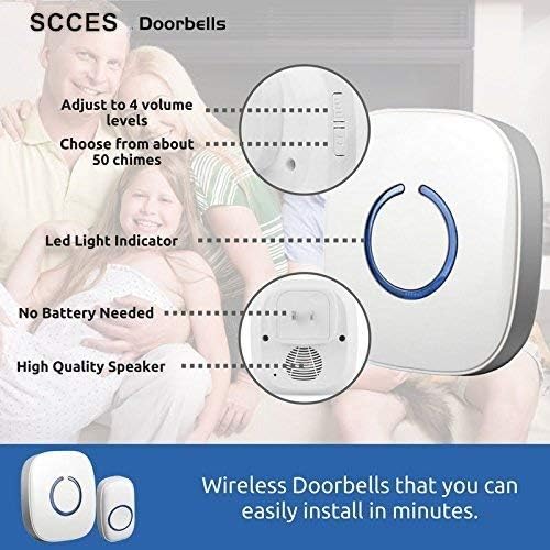 Photo 1 of SadoTech Wireless Doorbells for Home - Adjustable Volume 