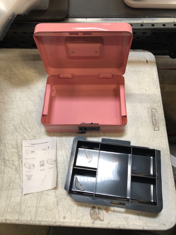 Photo 1 of  Money Tray,Small Safe Lock Box with Key ( small damage )