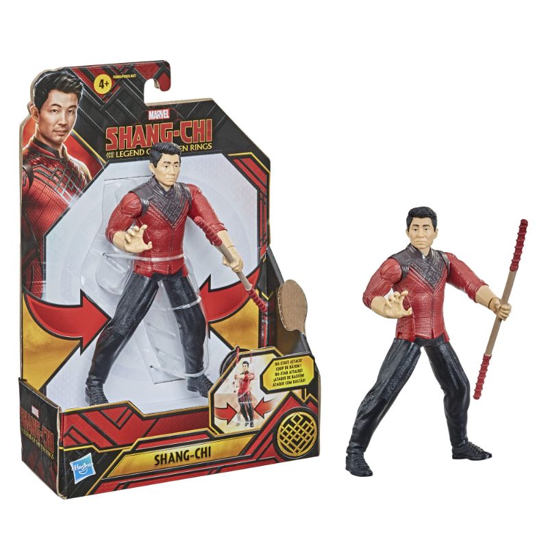 Photo 1 of Marvel Hasbro Shang-Chi and The Legend of The Ten Rings Shang-Chi 6-inch Action Figure Toy with Bo Staff Attack Feature! for Kids Ages 4 and Up