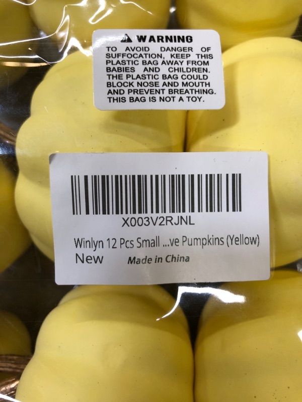 Photo 1 of 12PCS SMALL PUMPKINS ARTIFICIAL 