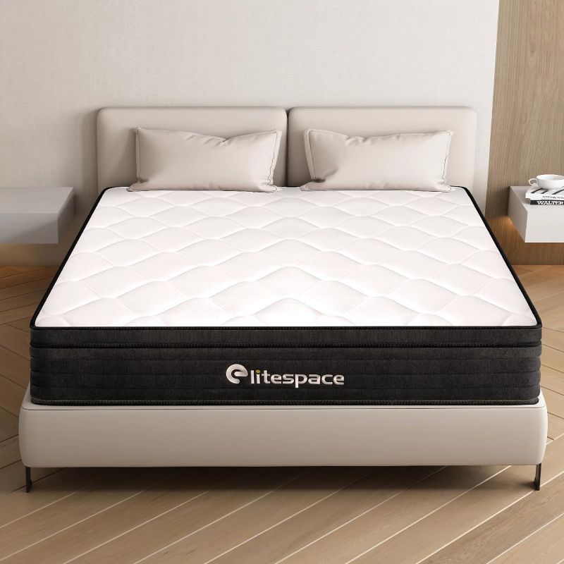 Photo 1 of  mattress only elitespace Full Size Mattress,Hybrid 12 Inch Full Mattress in a Box,Memory Foam & Individually Pocket Spring for Pain Relief,Medium Firm Full Mattresses,CertiPUR-US Certified.
