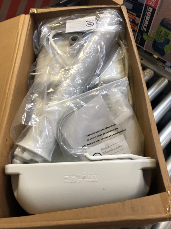 Photo 1 of 4.5 Gal. White Water Tank, Soap Dispenser and Towel Holder with a Portable Design for Camping
