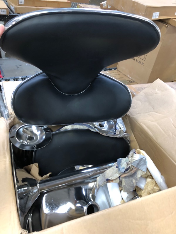 Photo 2 of parts for a FDW Set of 2 Adjustable Bar Stools Height Ajustable Swivel Barstools Chairs with Back Pub Kitchen Dining Room Counter Bar Chairs,Black