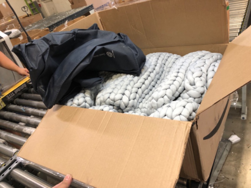 Photo 1 of Guohaoi Handmade Knitted Weighted Blanket,Breathable and Soft Chunky Weighted Blanket for Adult,Best Gift for Christmas(Light Grey,60"x80" 20lbs) Light Grey 60"x80" 20lbs
