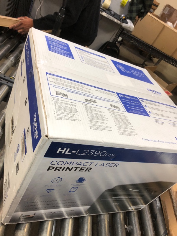 Photo 1 of Brother Monochrome Laser HLl2390DW, Wireless Networking, Duplex Printing, Includes 4 Month Refresh Subscription Trial and Amazon Dash Replenishment Ready New Model: HLL2390DW