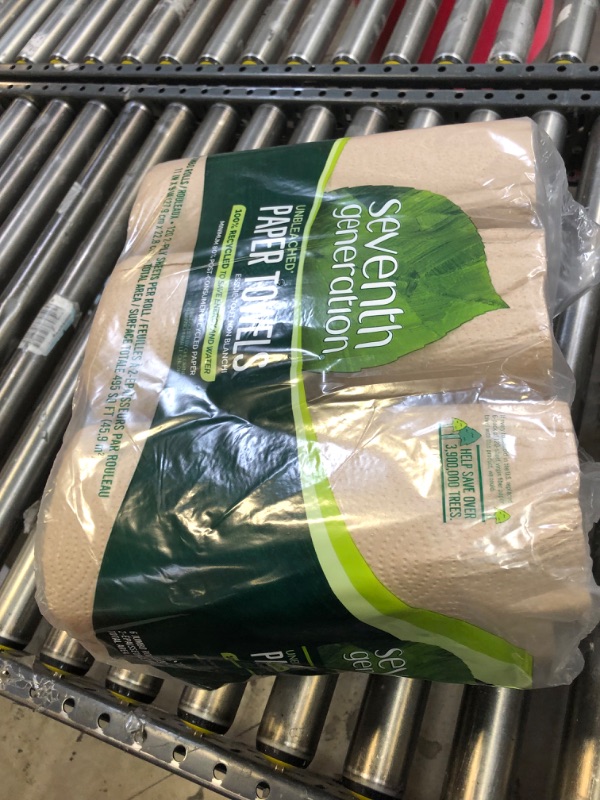 Photo 1 of Unbleached 100% Recycled Paper Towels (6 Rolls per Pack)
SOME ROLLS DAMAGED DUE TO SHIPPING, FACTORY SEALED****